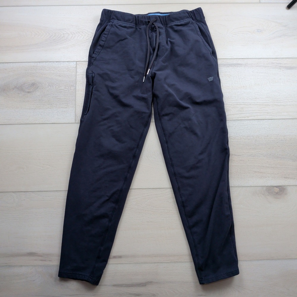 Mack Weldon Ace Joggers Mens Medium Navy Blue Cotton Spandex Sweatpants